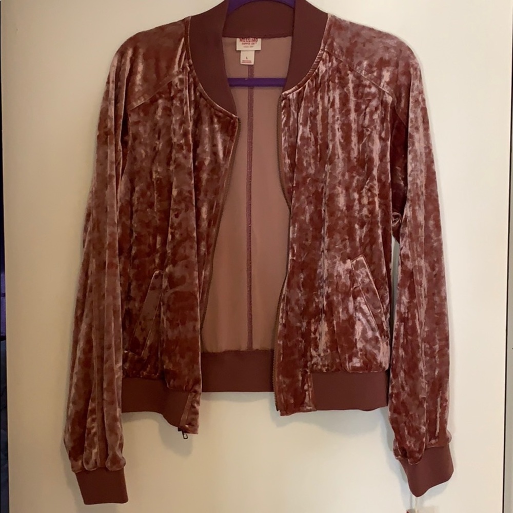 Mossimo Crushed Velver Bomber Jacket